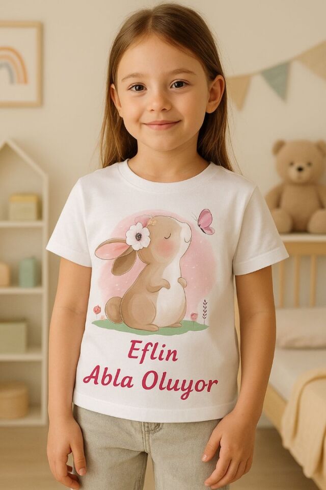 “Abla Oluyorum” Tişörtleri ile Mutlu Anlara Özel Dokunuş %100 Pamuklu Kumaş