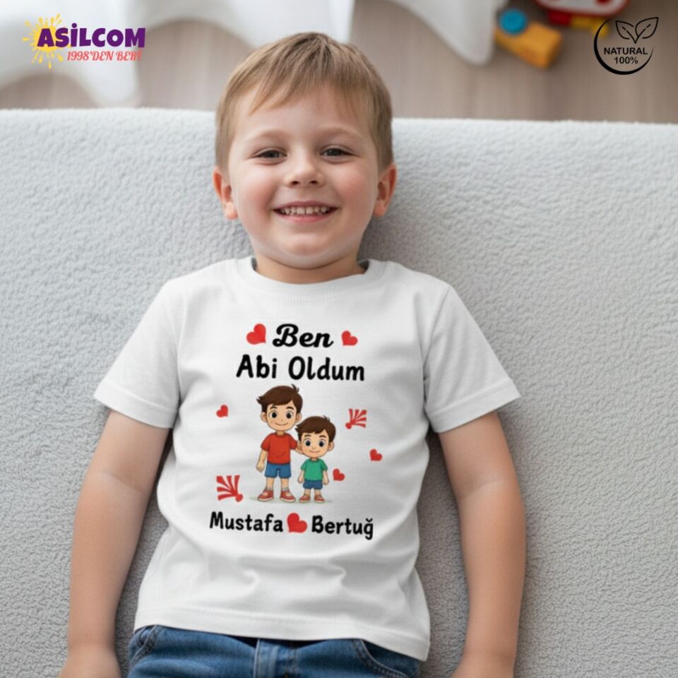 Kardeşlik: Kişiye Özel İsimli Tişört Abi Oldu